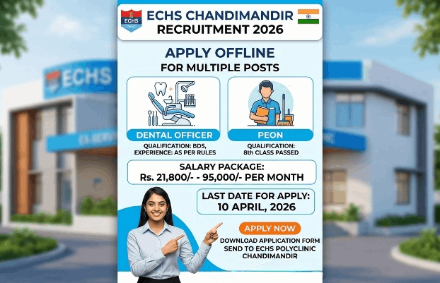 ECHS Chandi Mandir Recruitment 2026